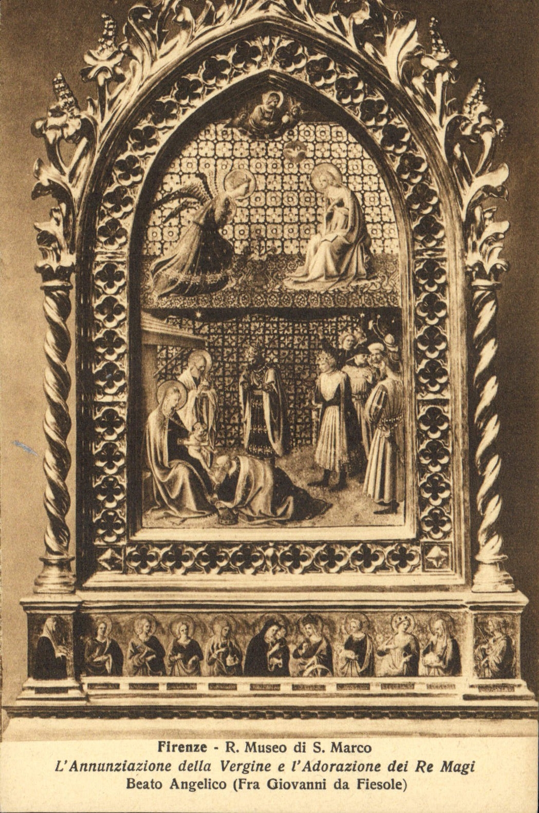 The Annunciation of the Virgin and the Adoration of the Magi — Beato Angelico (Fra Giovanni da Fiesole) — Museo di S. Marco, Florence