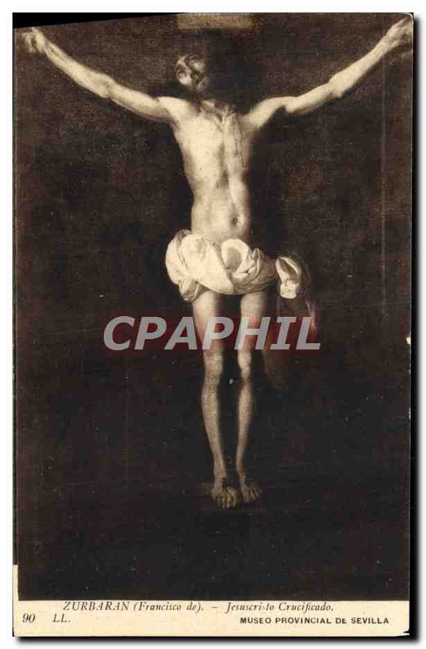 CPA Zurbaran Jesuscristo Crucificado Sevilla