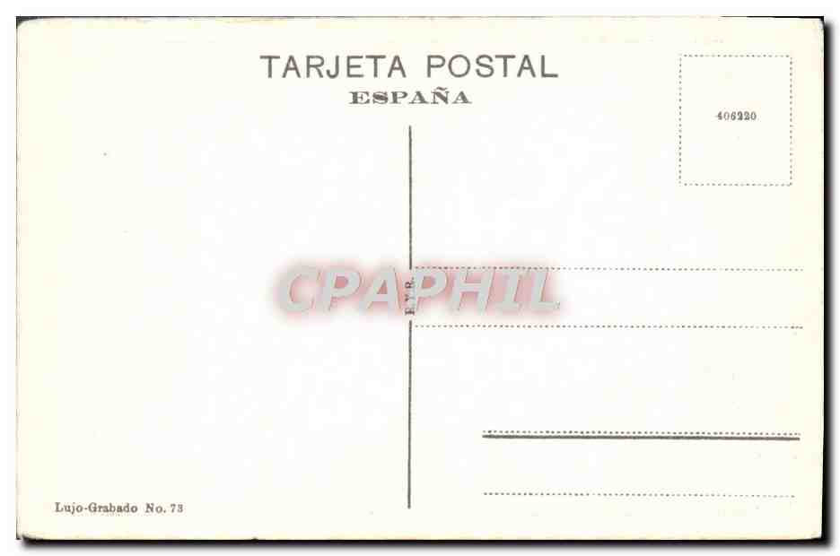 CPA Sevilla Alcazar Banos de Da Maria de Padilla  — Rückseite