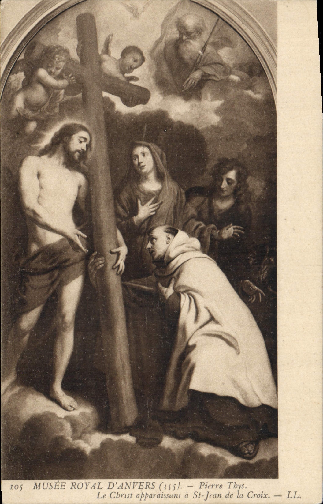 CPA Musee Royal D'Anvers Pierre Thys Le Christ apparaissant a St Jean de la Croix 