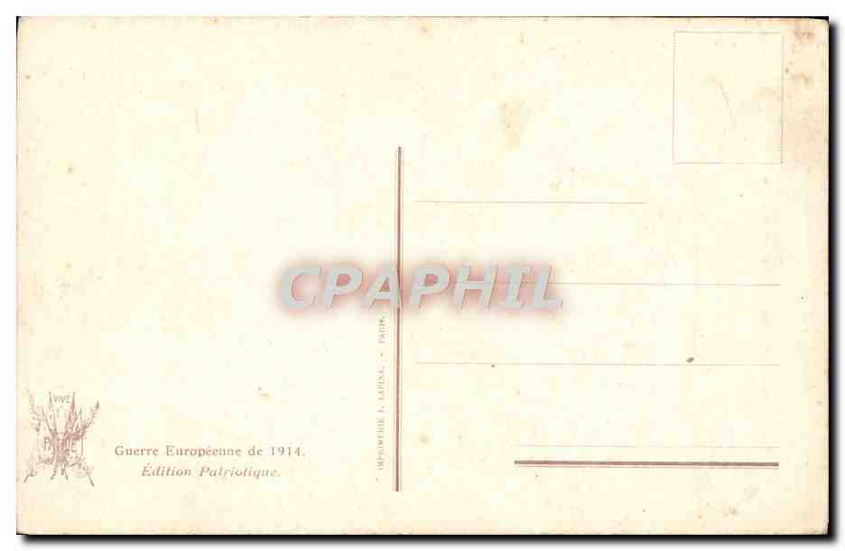 CPA Quentin Brin L'Agression Aigle Rapace — Verso