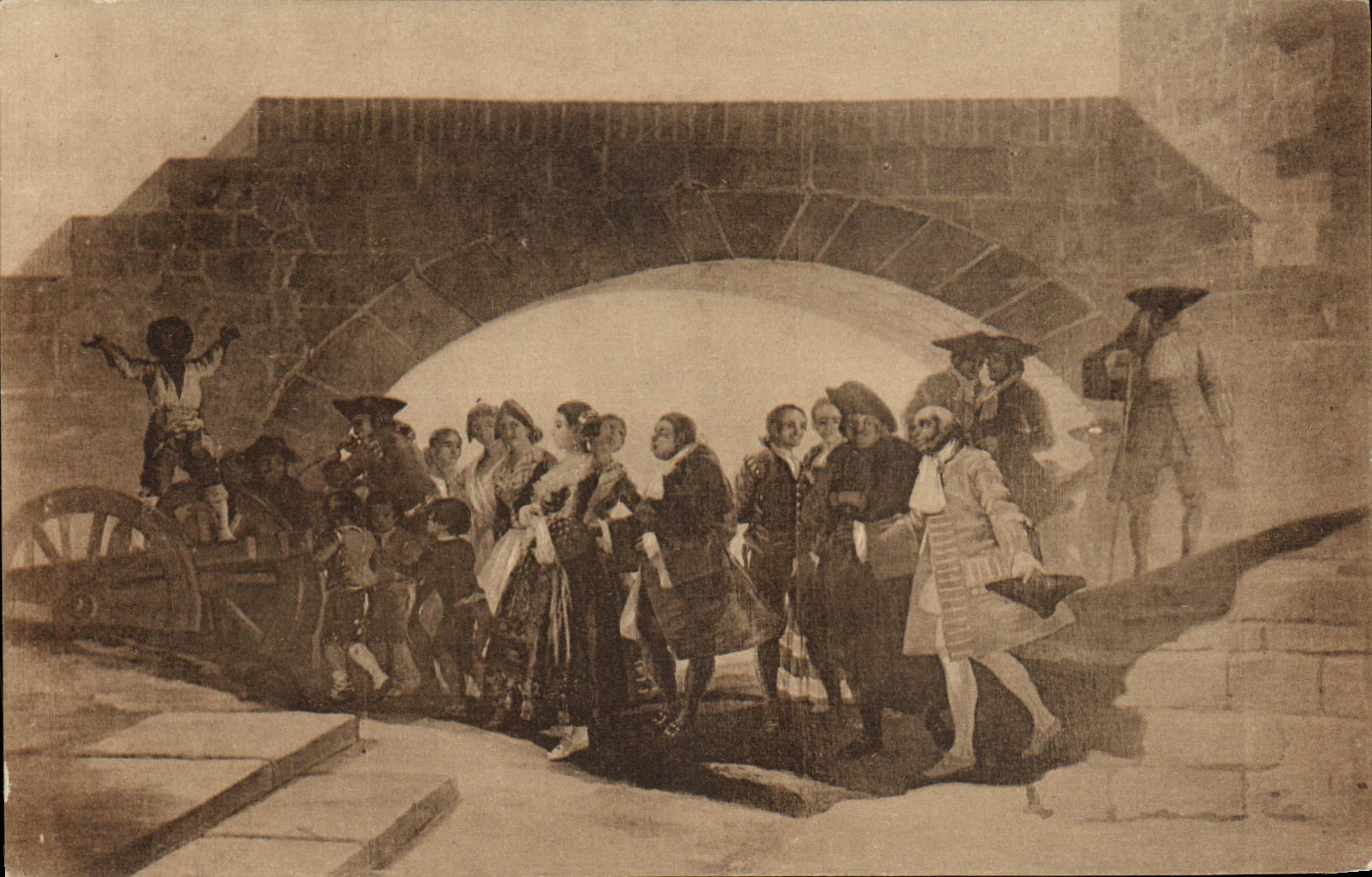 Die Hochzeit — Goya — Fototypie von Hauser & Niet, Madrid, Nr. 799