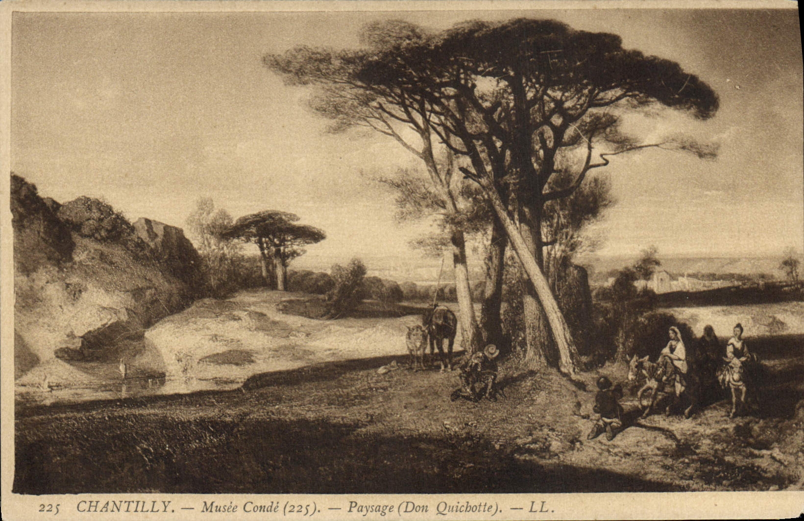 Chantilly — Musée Condé (225) — Landschaft (Don Quichotte) — LL.