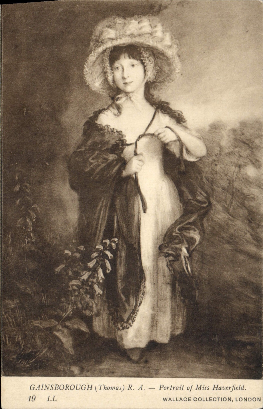 CPA Gainsborough Portrait of Miss Haverfield Wallace Collection London 