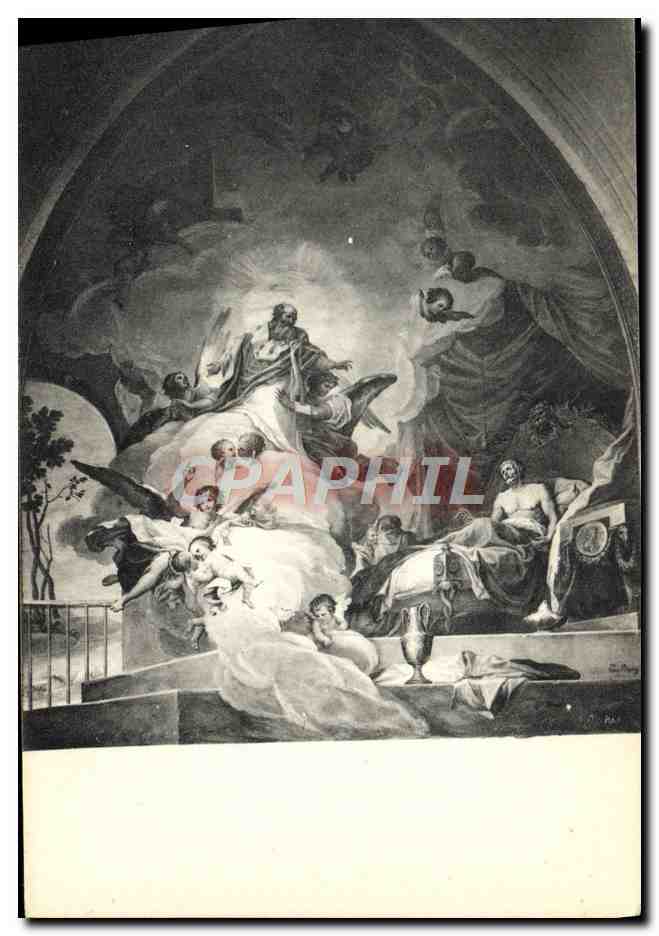 CPA Claustro Bayeu aparicion De San Eugenio Fresco