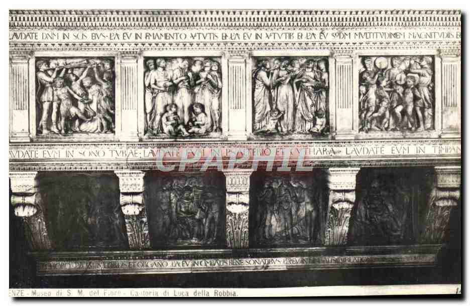 CPA Firenze Museo i S M Del Fiore Cantoria di Luca della Robia 