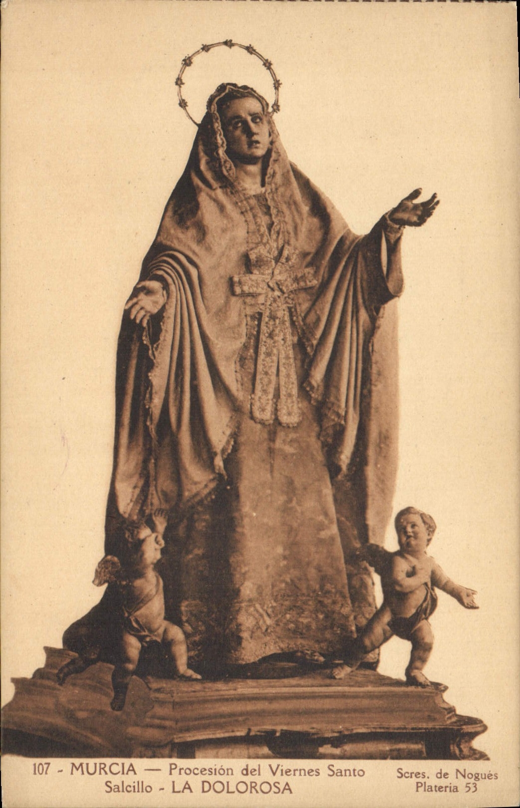 CPA Murica Procesion Del Viernes Santo Salcillo La Dolorosa