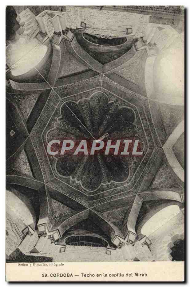 CPA Cordoba Techo En La Capilla Del Mirab