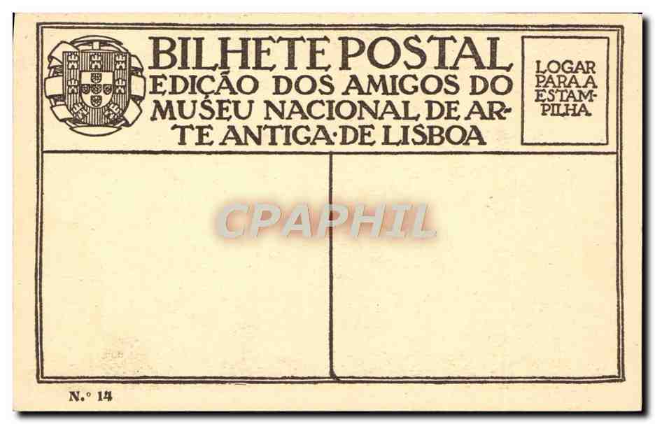 CPA Escola Portuguesa Muno Goncalves Painel De Arcebispo — Rückseite