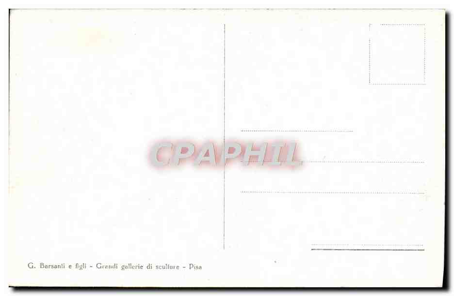 CPA Pisa Camposanto L'Inferno Orcogna Diable — Verso
