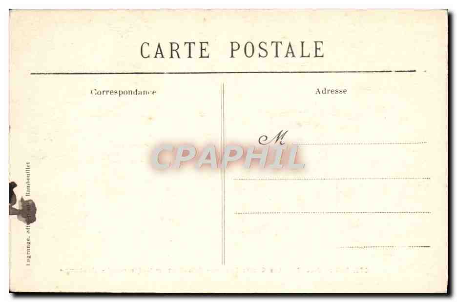 CPA Rambouillet Les Quatre Saisons Grisailles Imitant Le Rellef L'Automne Chevre Bouc  — Verso