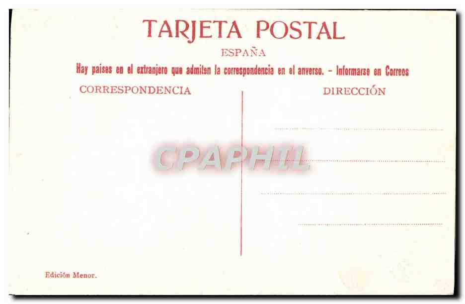 CPA Toledo Sinagoga  — Rückseite
