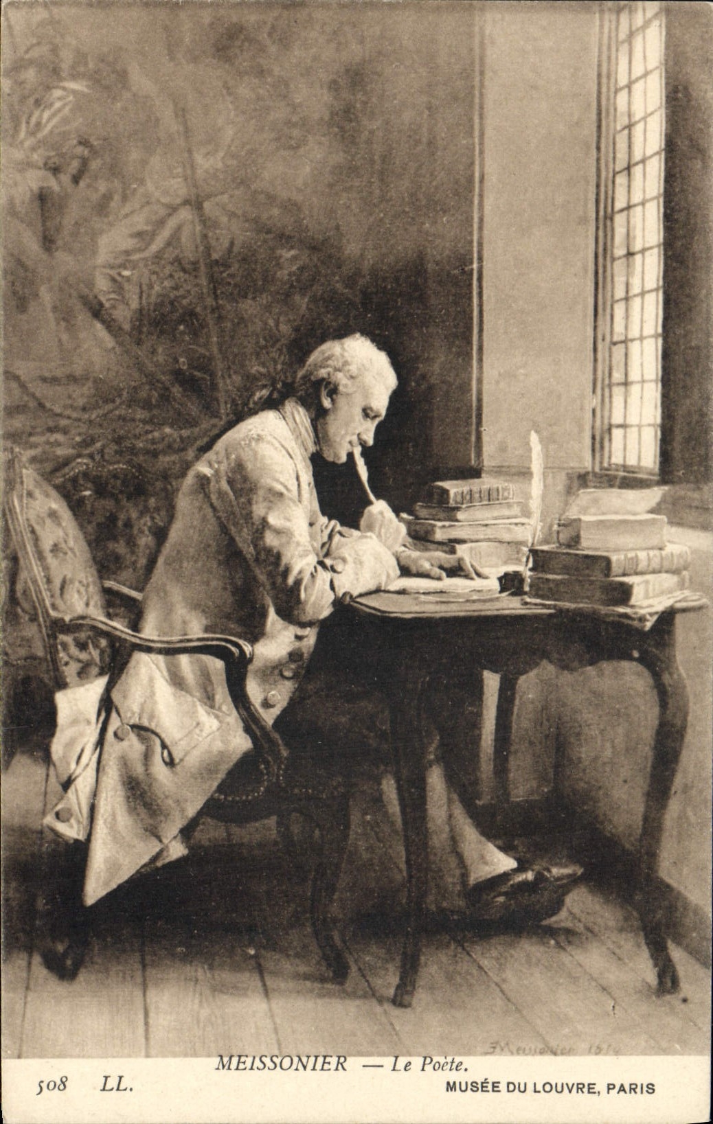 CPA Meissonier Le Poete Musee Du Louvre Paris