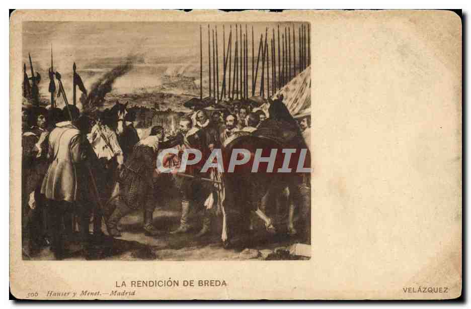 CPA La Rendicion de Breda Hausey Y Menet Madrid