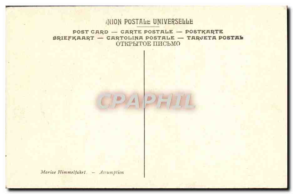 CPA Valdes Leal La Asuncion Museo Provincial De Sevilla — Verso
