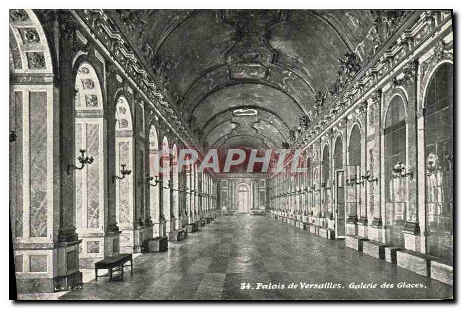 CPA Palais De Versailles Galerie Des Glaces