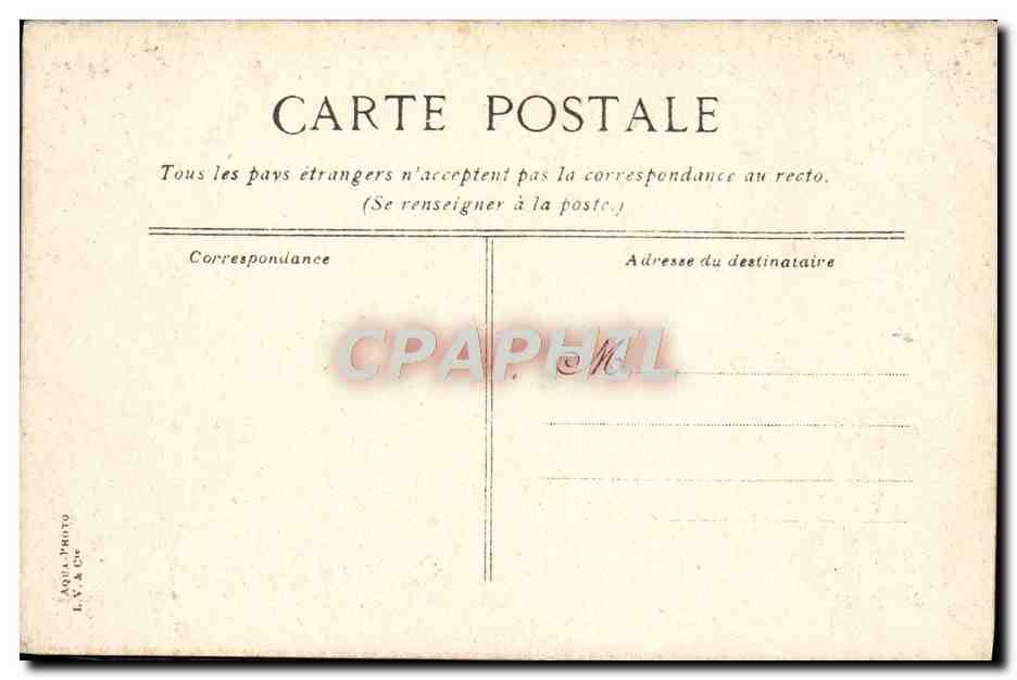CPA Palais De Versailles Galerie Des Glaces — Verso