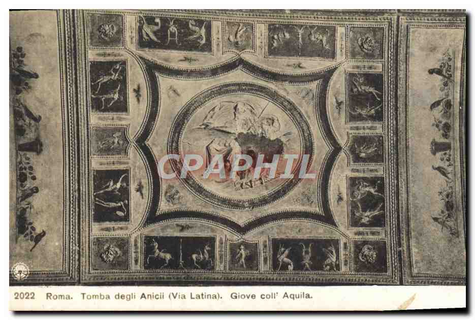 CPA Roma Tomba Degli anicli glove Coll Aquila