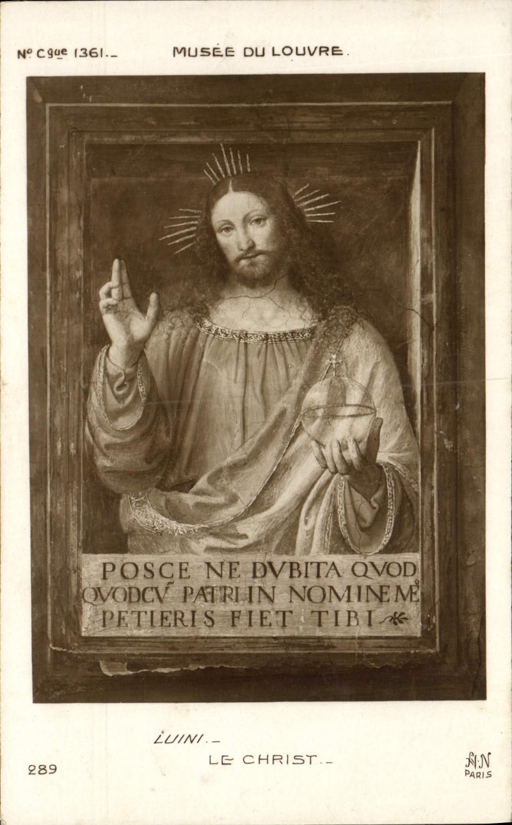 CPA Musee Du Louvre Luini Le Christ