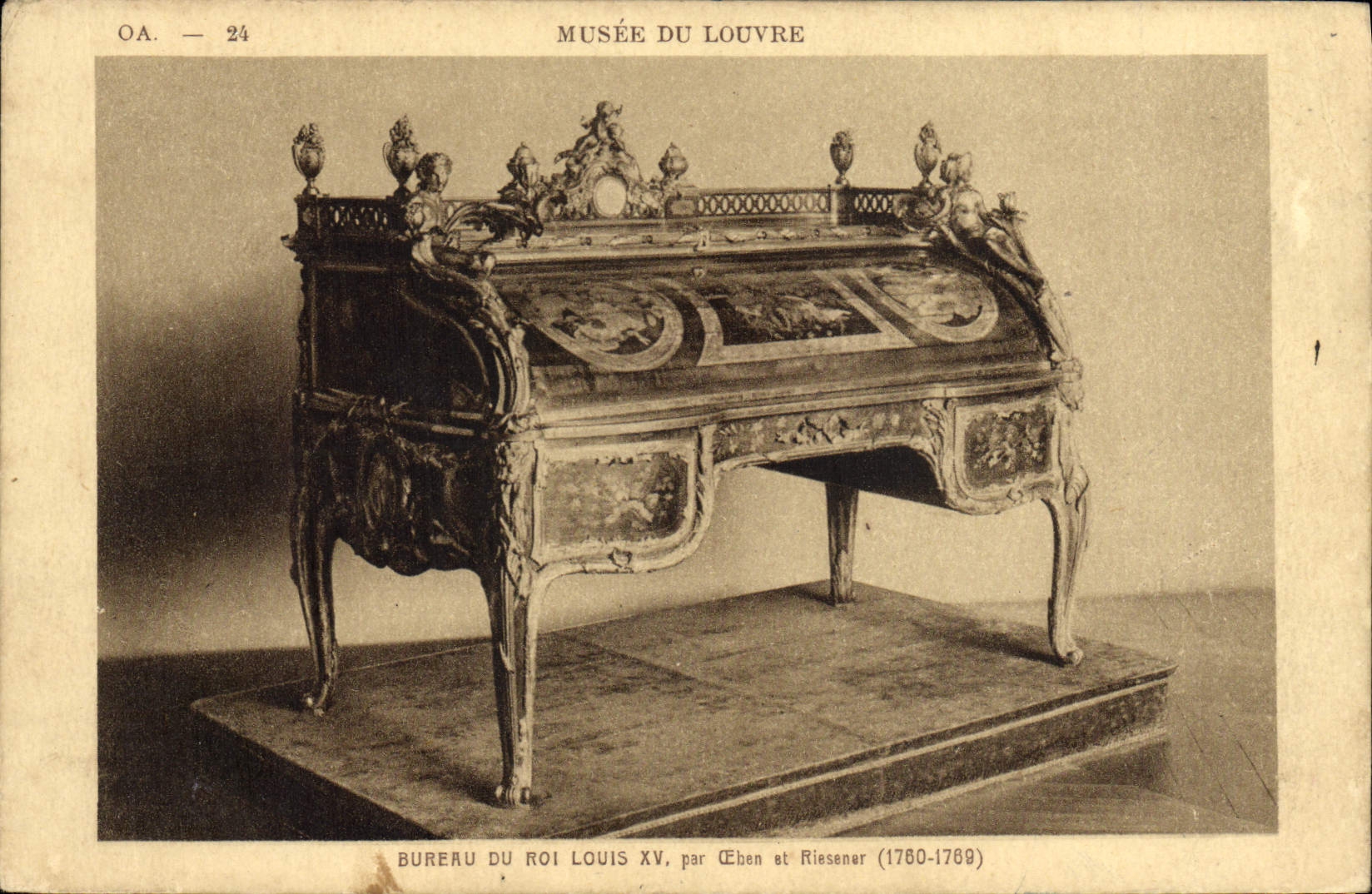CPA Musee Du Louvre Bureau Du Roi Louis XV Riesener