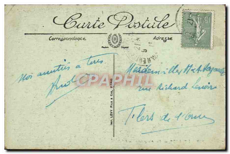 CPA Lourdes Vue Plongeante — Verso