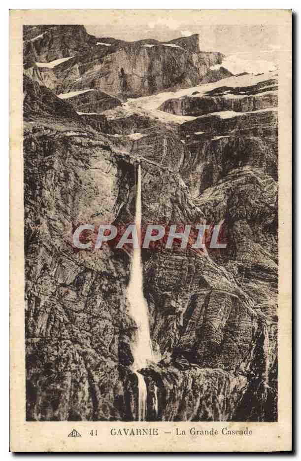 CPA Gavarnie La Grande Cascade