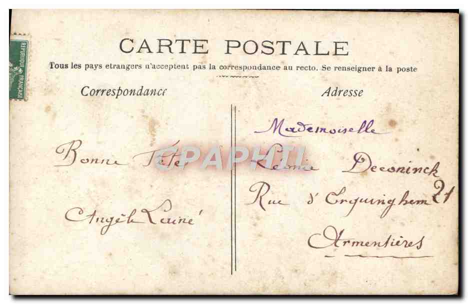 Two young women — Saint Catherine — publisher A.N. Paris, no. 793 — Back