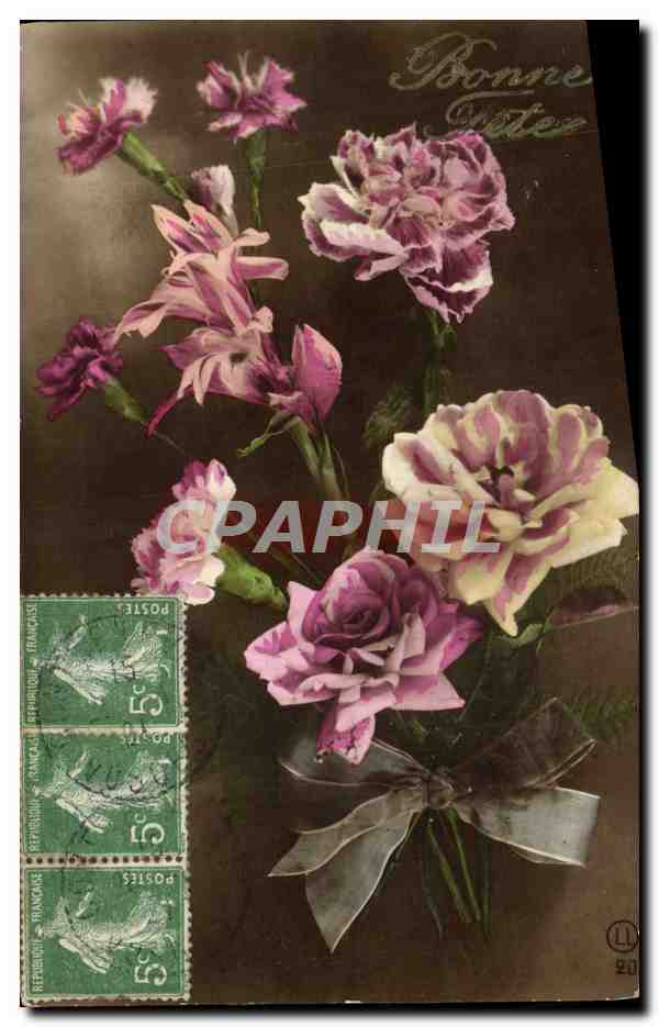 CPA Bonne Fete Fleurs