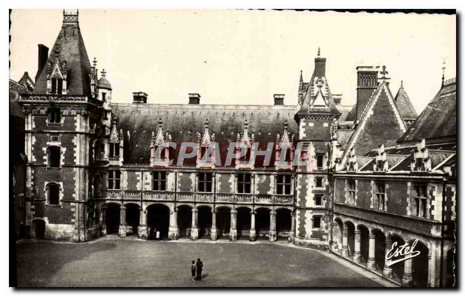 CPM Chateau De Blois L'Alle Louis XII Et La Galerie Charles d'Orleans