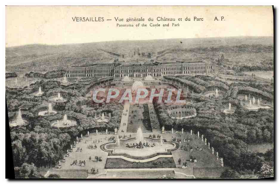 Versailles — Vue générale du Château et du Parc — A.P.