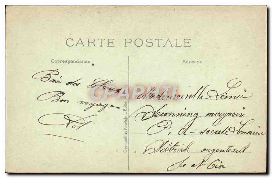 Versailles — Vue générale du Château et du Parc — A.P. — Verso