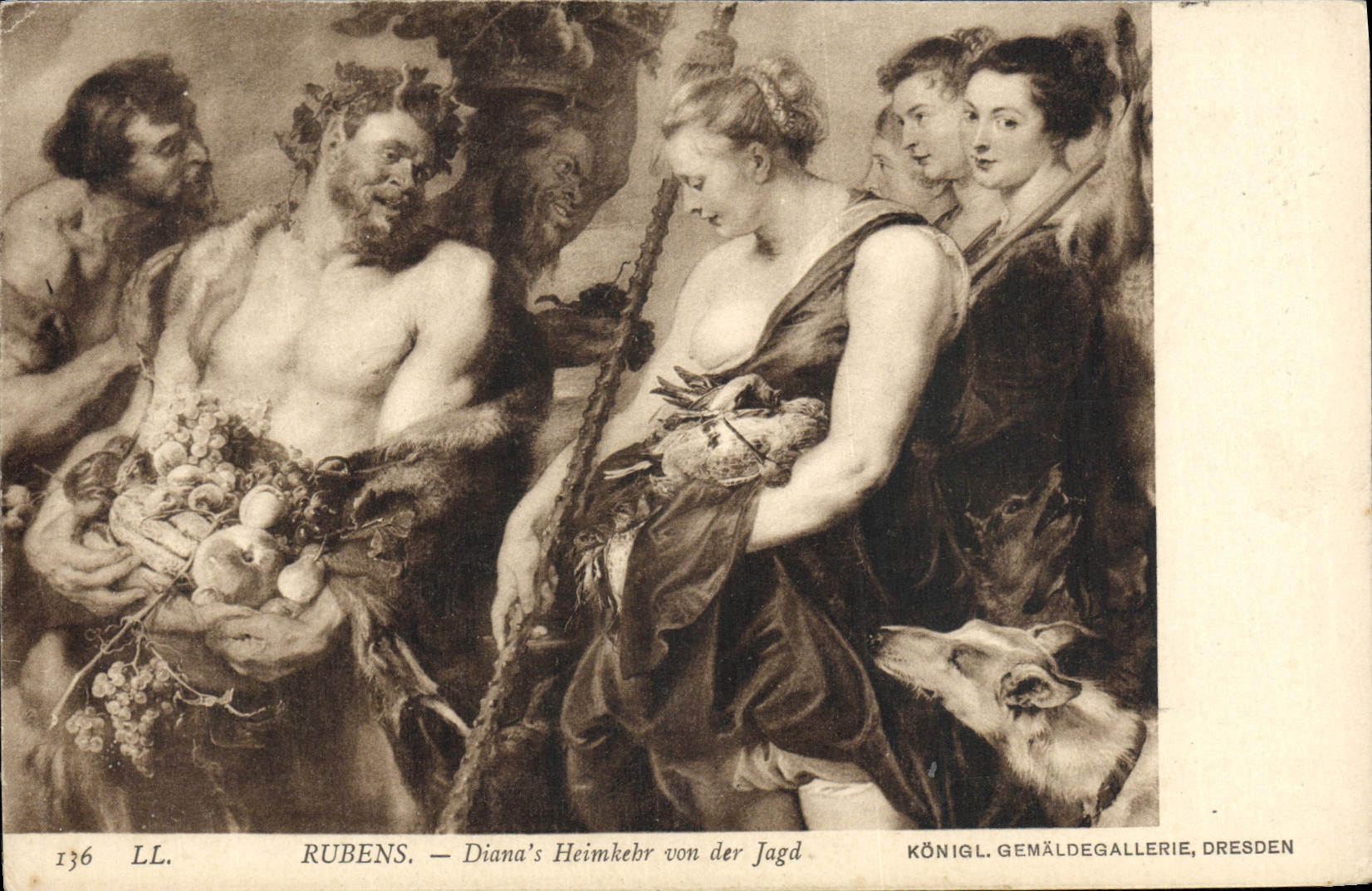 Diana's Heimkehr von der Jagd — Rubens — KÖNIGL. GEMÄLDEGALLERIE, DRESDEN
