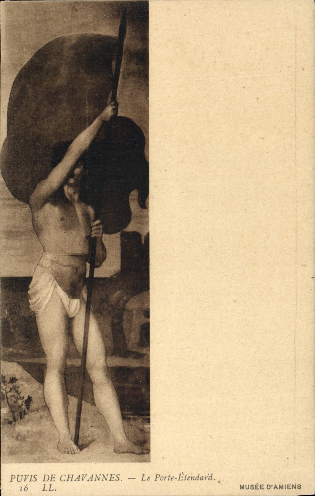 CPA Puvis De Chavannes Le Porte Etendard Musee d'Amiens
