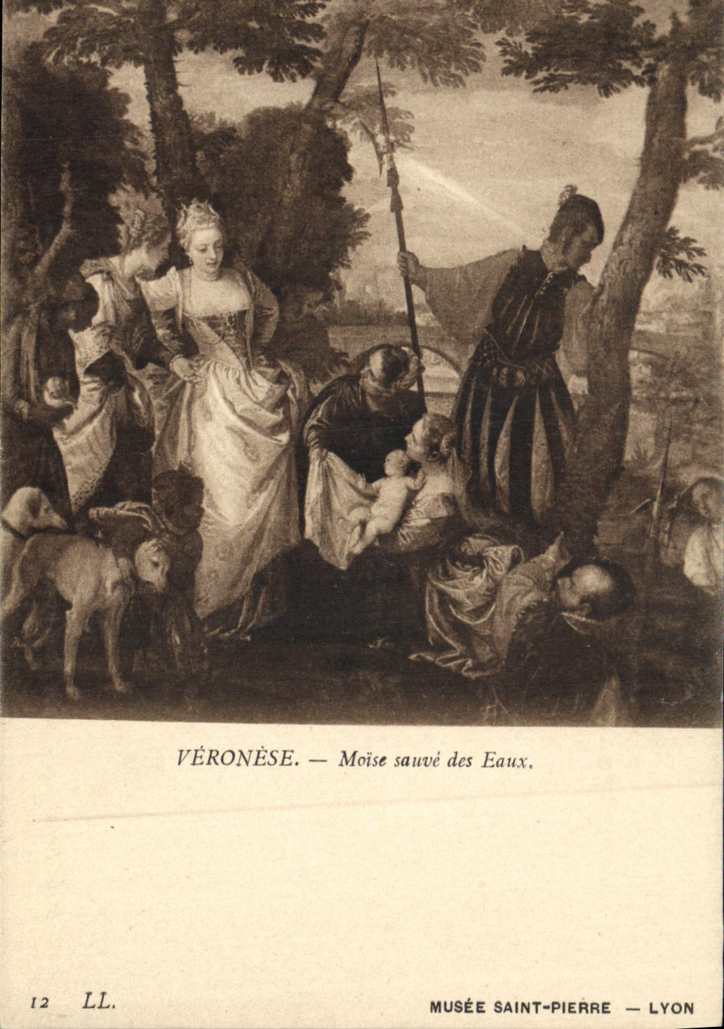 CPA Veronese Moise Sauve des Eaux Musee Saint Pierre Lyon