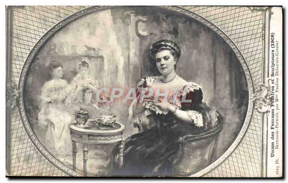 CPA Union des Femmes Peintres et Sculpteurs Betrande Portrait Pauline Delacroix Garnier 