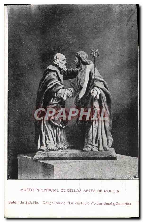 CPA Museo Provincial De Bellas Artes De Murcia Belen de Salzillo La Visitacion 