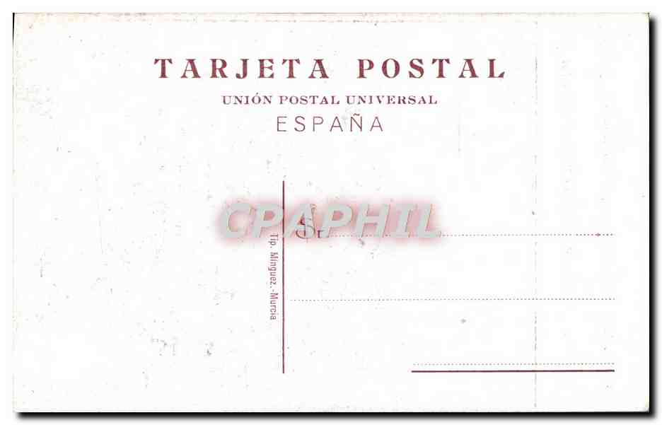 CPA Museo Provincial De Bellas Artes De Murcia Belen de Salzillo La Visitacion  — Rückseite