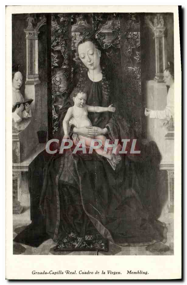 CPA Granada Capilla Real Cuadro de la Virgen Membling