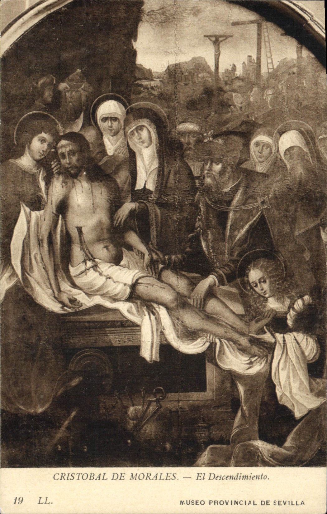 CPA Cristobal De Morales El Descendimiento Sevilla 
