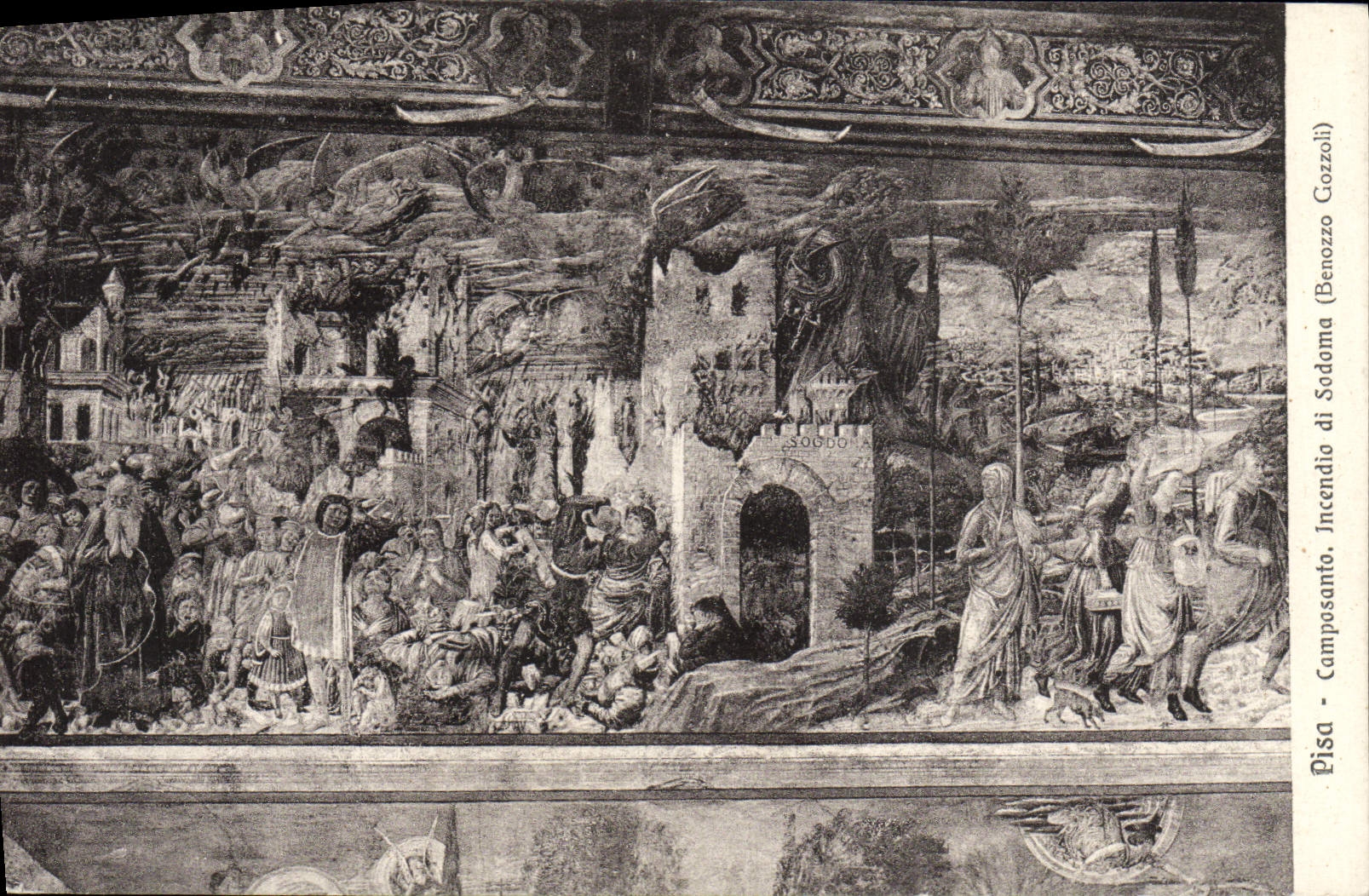 CPA Pisa Camposanto Incendio di Sodoma Denozzo Gozzoli 