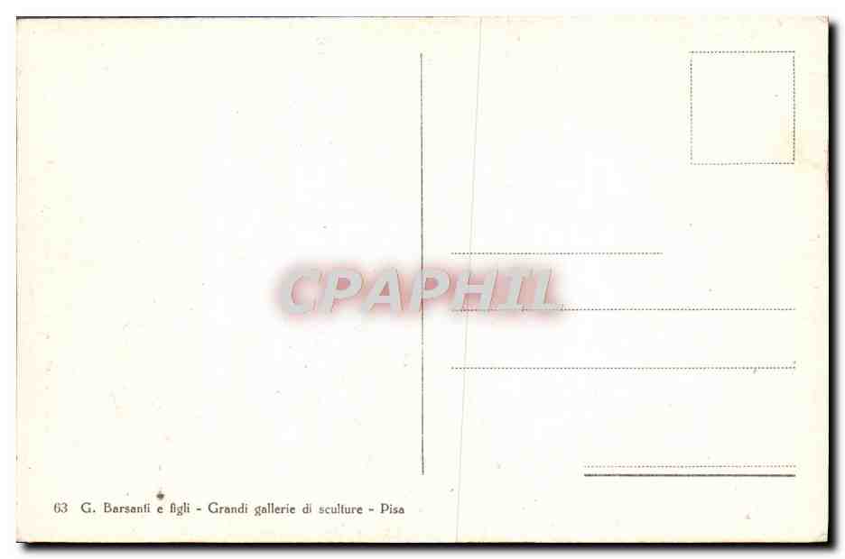 CPA Pisa Fragmento del Trionfo della Morte La conversazione Andrea Orcagna  — Verso