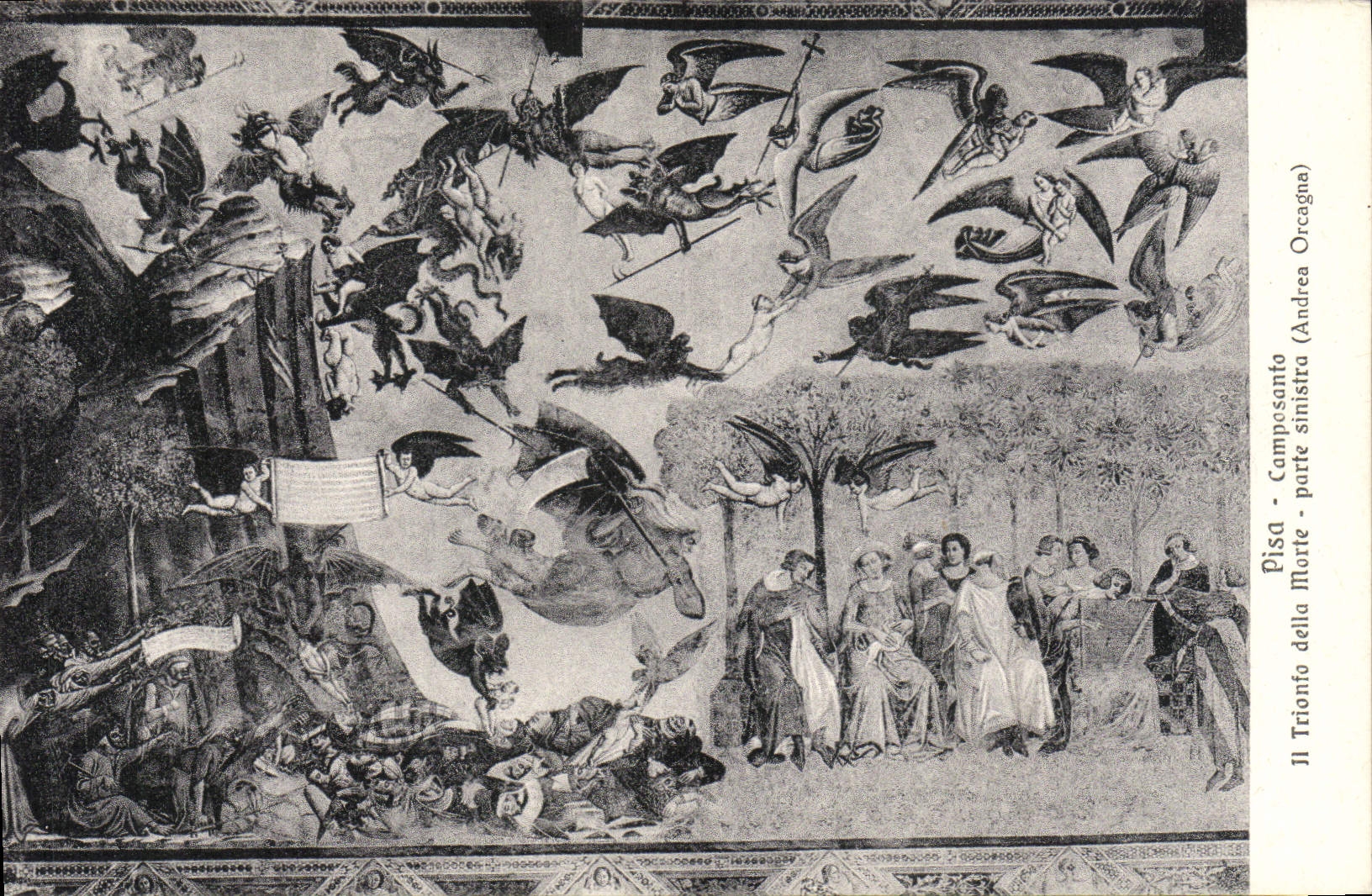 CPA Pisa Camposanta Trionfo Della Morte Porte Sinistra