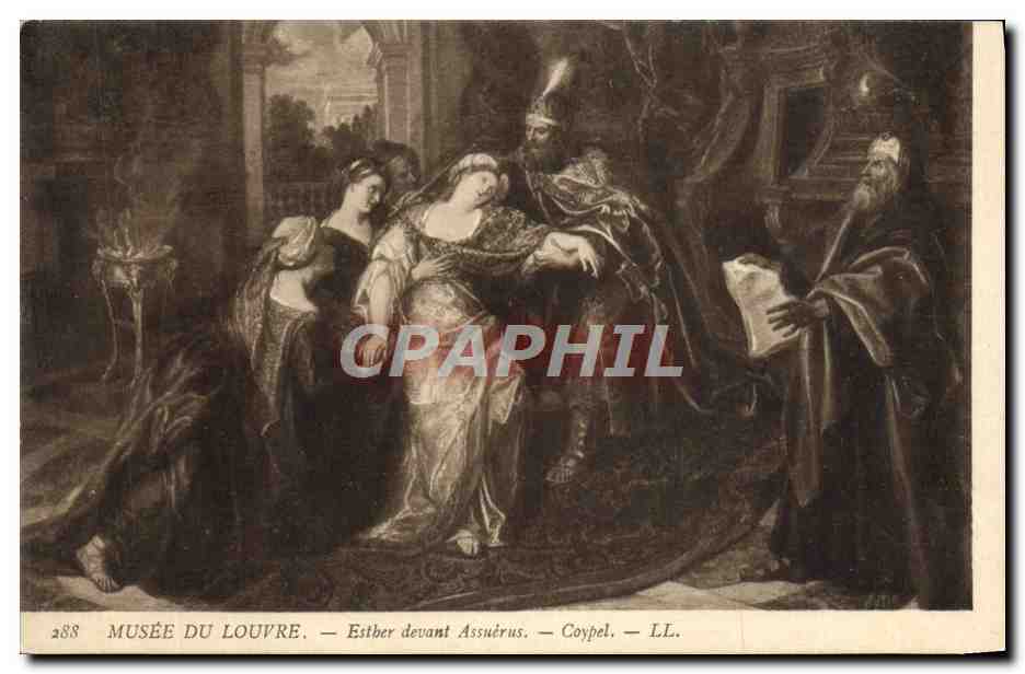 CPA Musee Du Louvre Esthar Devant Assuerus Coypel