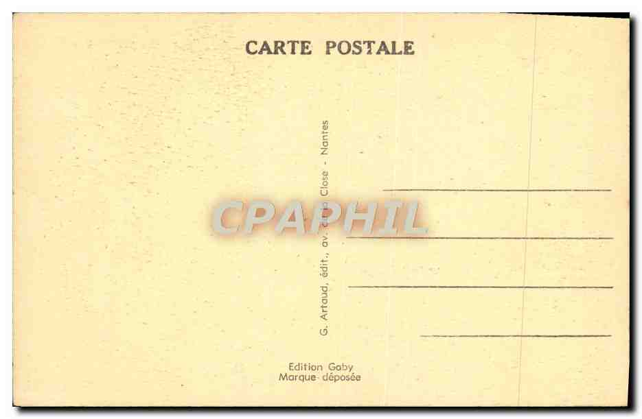 CPA Quimperle Vieille Maison Place Du Marche — Rückseite