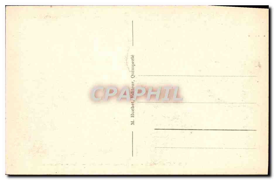 CPA Environs De Quimperle Les Roches Du Diable — Rückseite