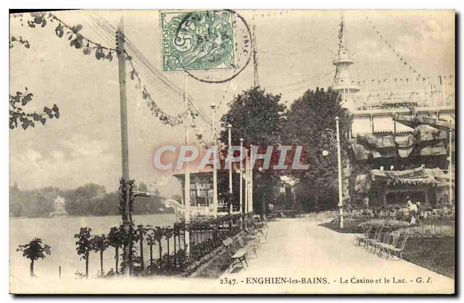 Enghien-les-Bains — Le Casino et le Lac — G. I. n° 2347