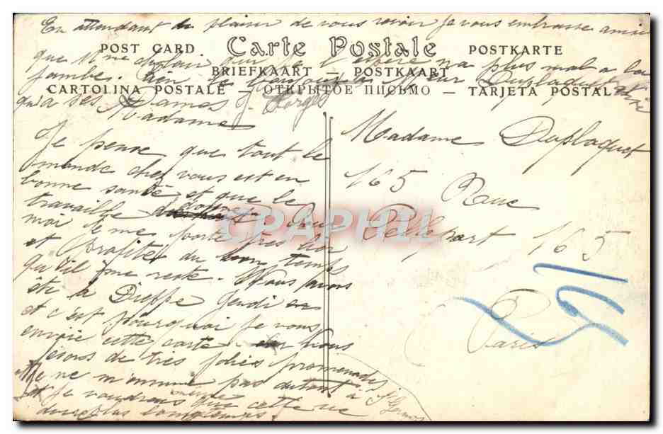 CPA Dieppe La Jetee Un Jour De Tempete Phare — Rückseite