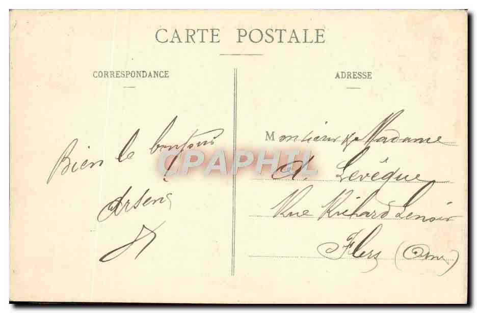 Granville - Grève du Nord - Mer Montante — éditeur R. du V., Granville, n° 89 — Rückseite