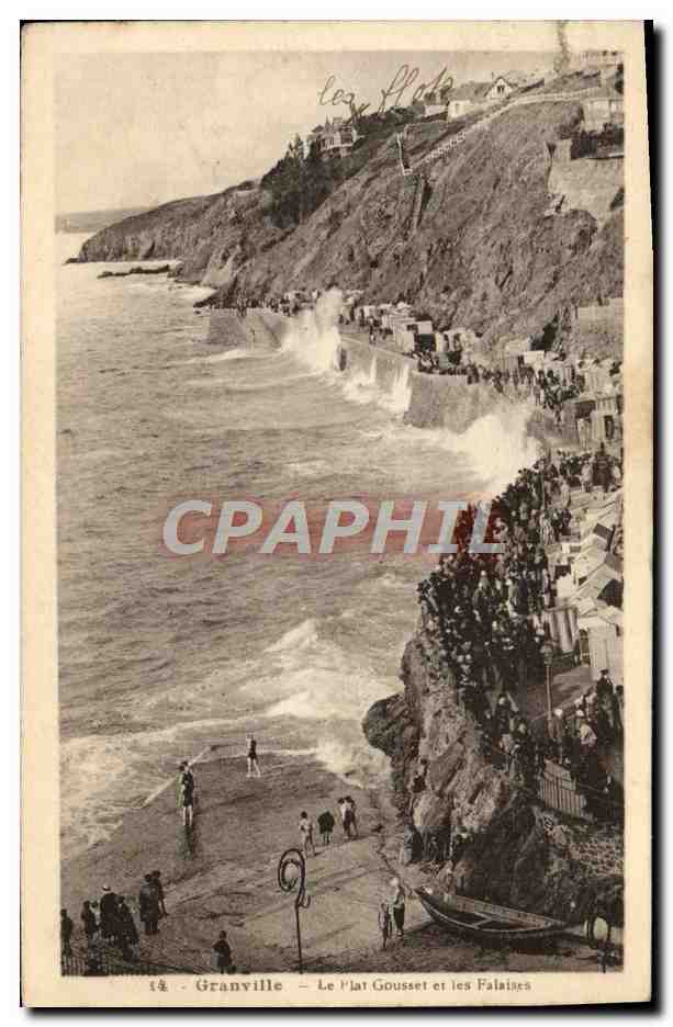 CPA Granville Le Plat Gousset Et Les Falaises