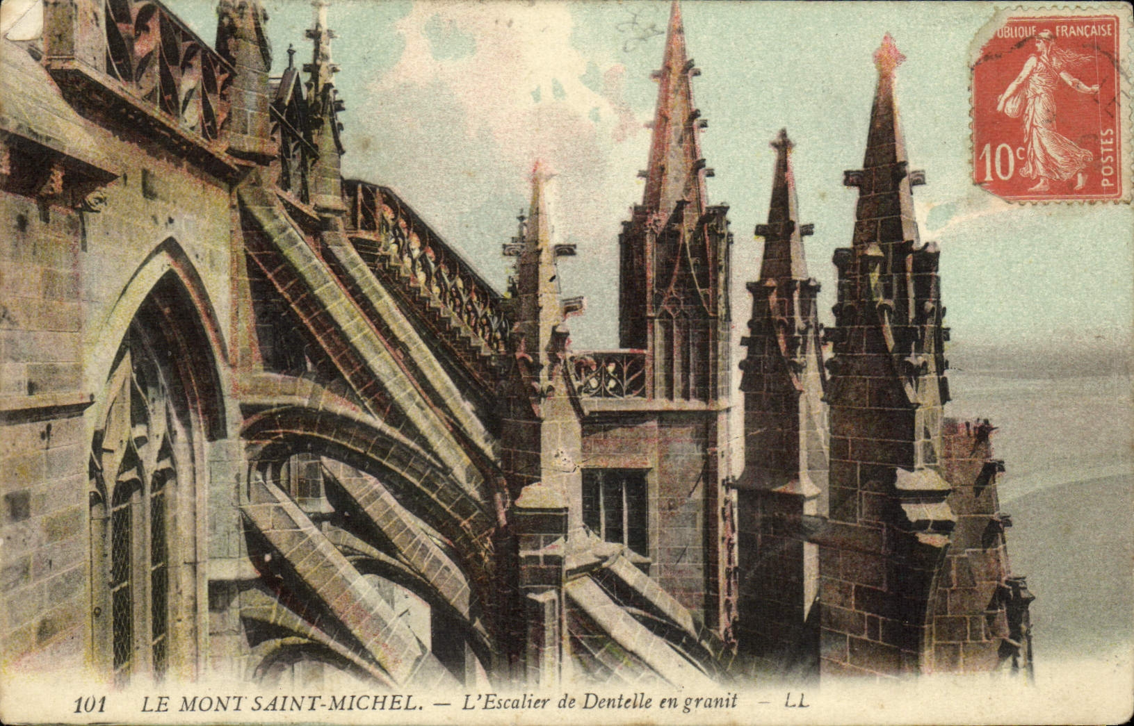 Le Mont Saint-Michel — L'Escalier de Dentelle en granit — LL, n°101